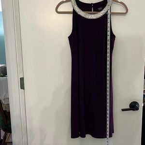 BLING and Purple Petite Party Dress EUC